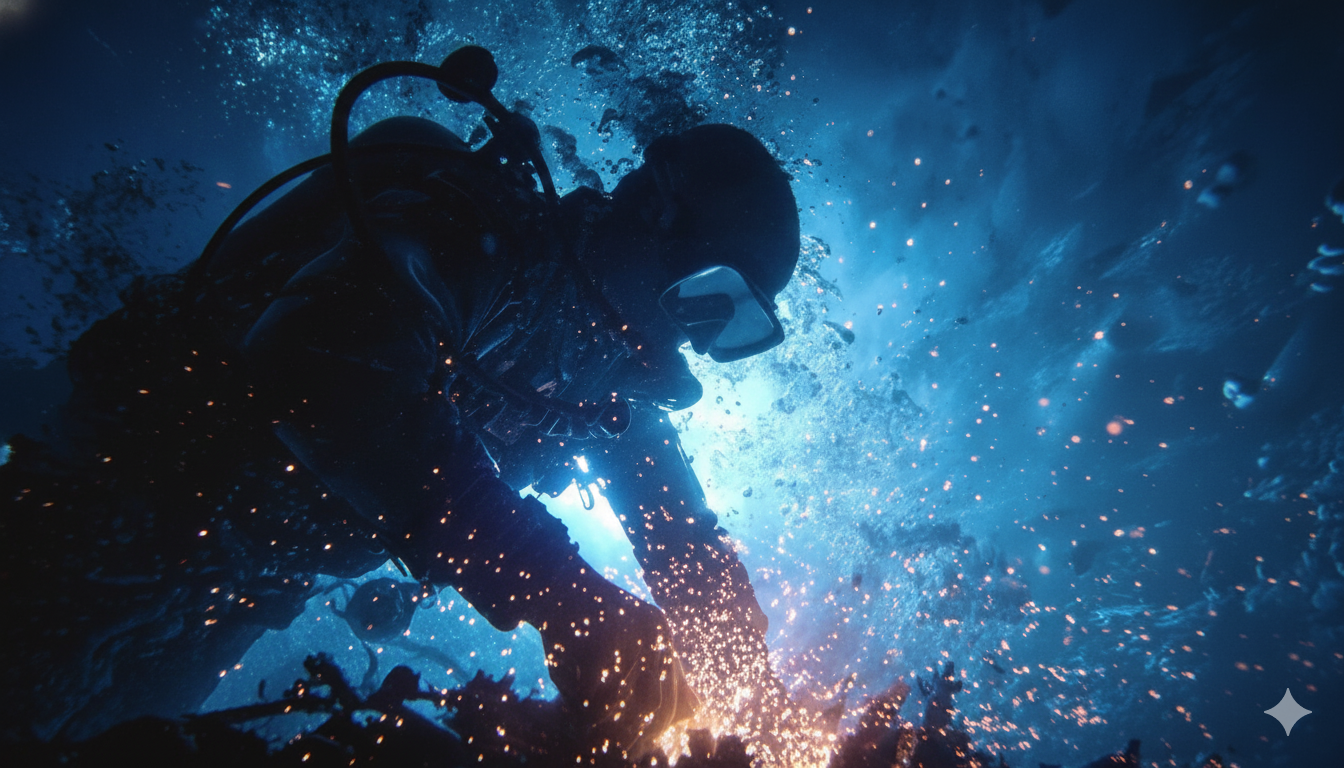 diver welding