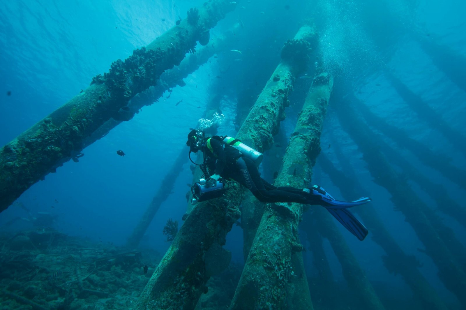 underwater pipes